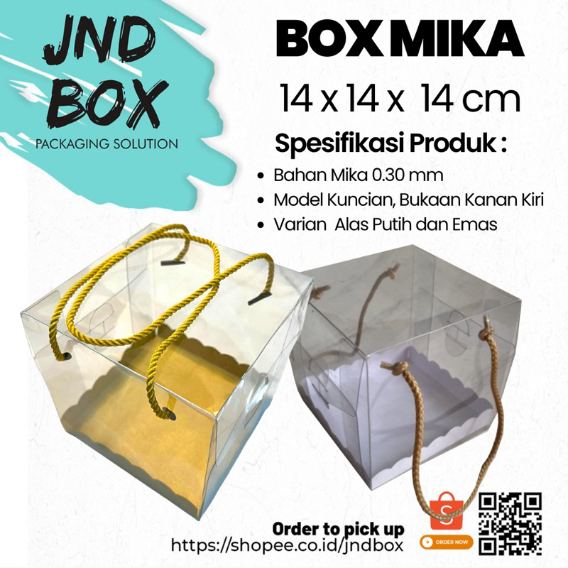 Box Mika Doskue 14 x 14 x 14 cm (Min Order 2 Pcs)