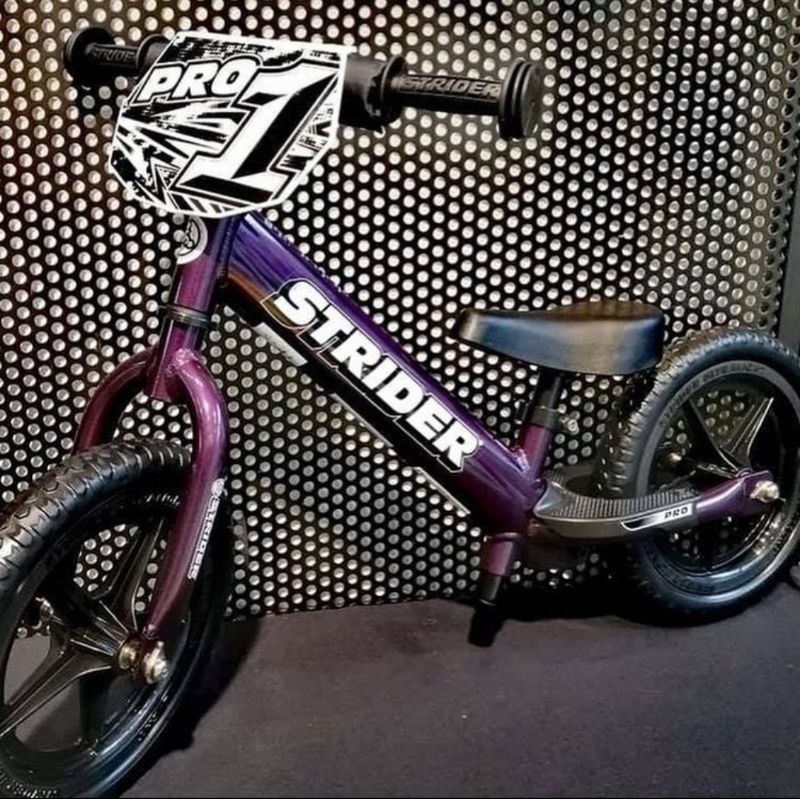 STRIDER 12 PRO Metallic Series - Balance Bike Push Bike Original 100%