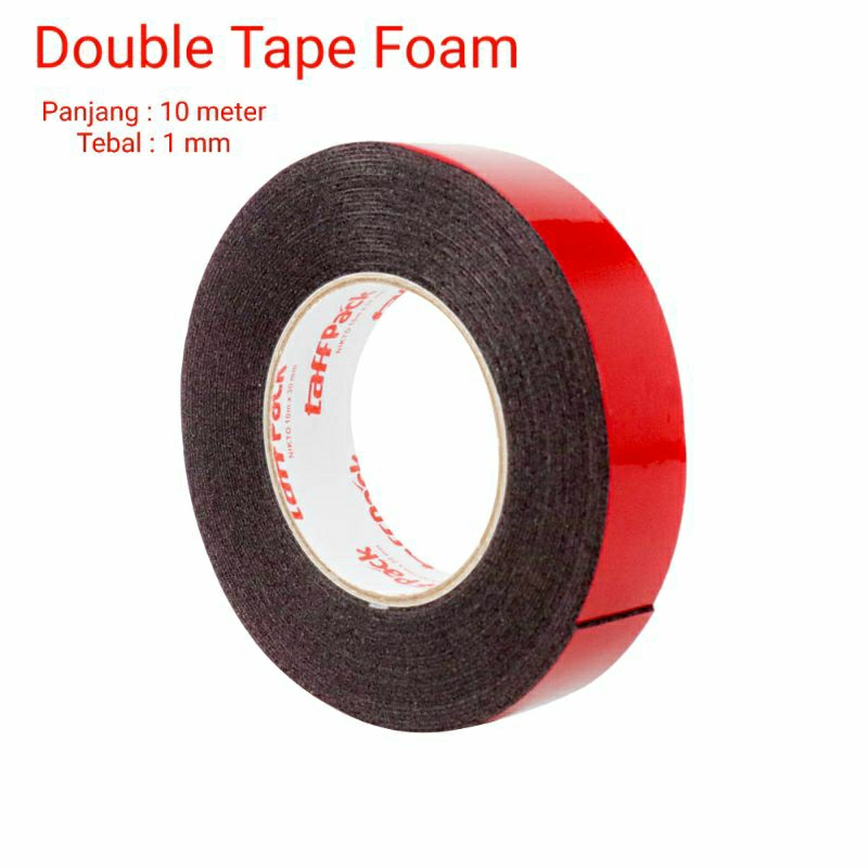 

Lakban Isolasi Double Tape Foam Solatip Busa Serbaguna Panjang 10 m