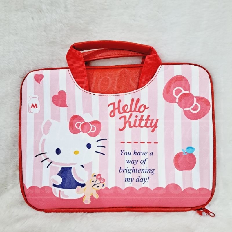 Tas Laptop Hello Kitty Merah 34 x 25 cm Laptop Bag Hello Kitty