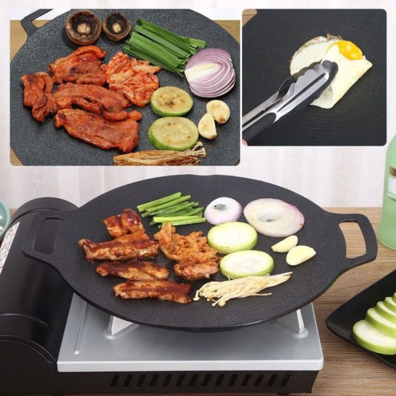 Wajan Konduksi 34CM / Wajan GRILL BBQ Anti Lengket / Wajan Serbaguna Anti Lengket