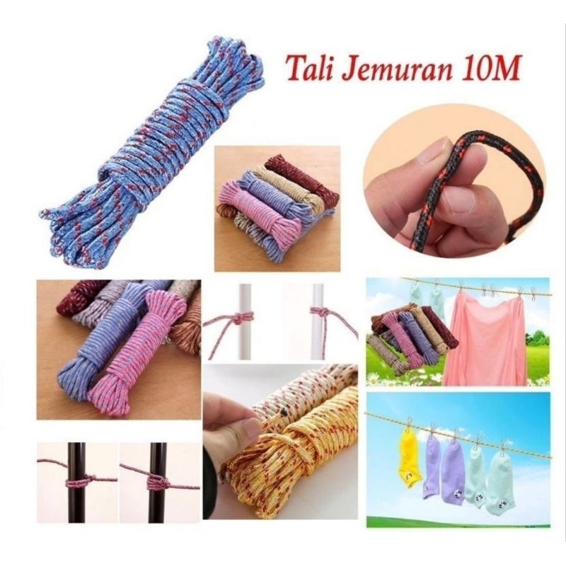 Tali Jemuran Bahan Nylon Kuat 10 M Tali Jemuran Baju