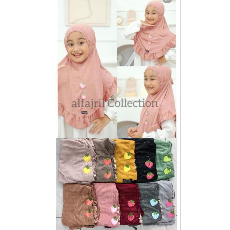 Hijab Anak kerut dahi ORI alfajril