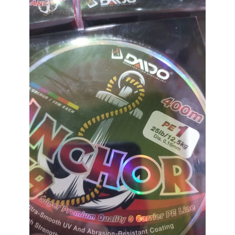 PE x9 -400 meter deameter 0,16mm