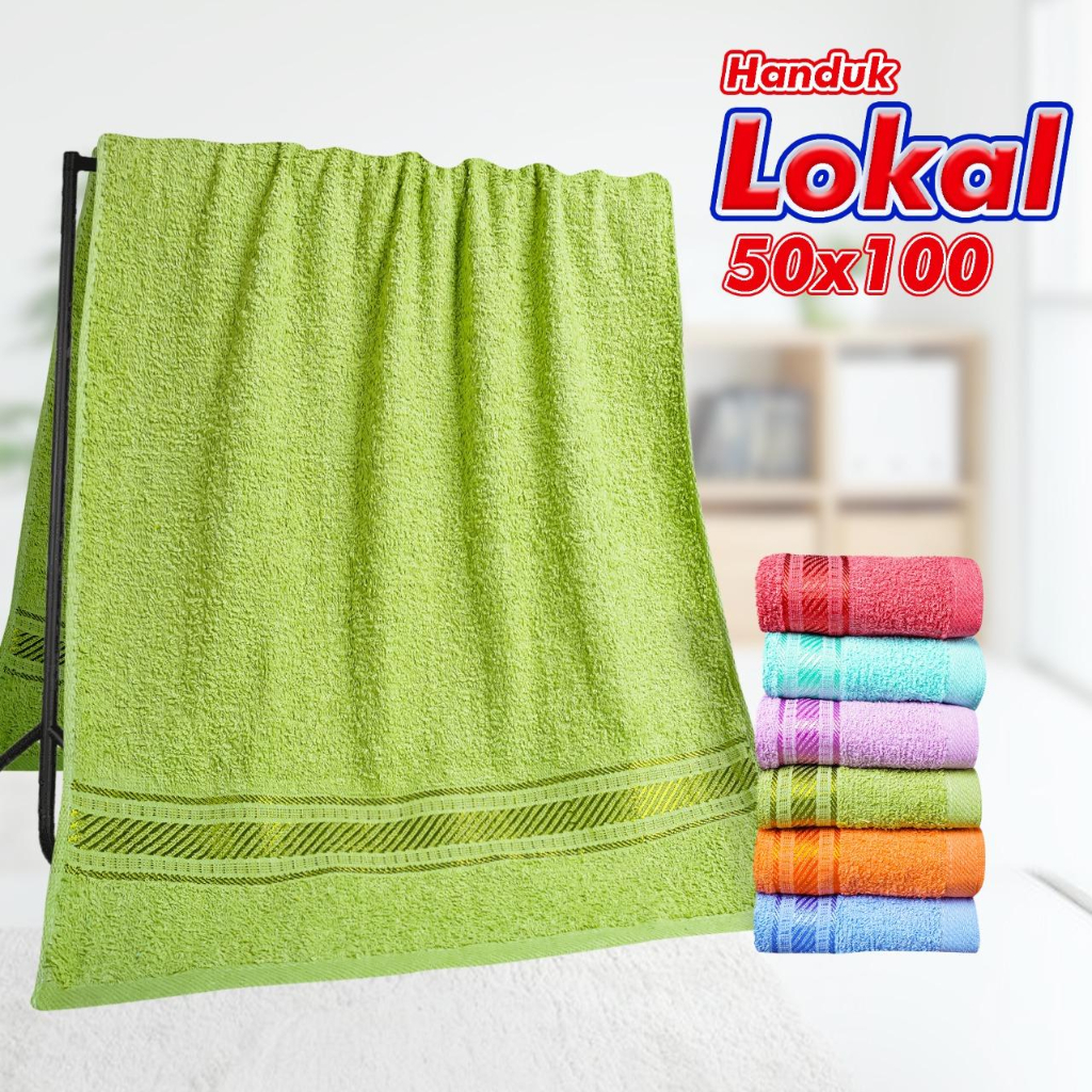 KUP - COD MURAH PAKET 2 PCS HANDUK KATUN MINI / HANDUK KERAMAS / HANDUK ANAK / HANDUK MULTIFUNGSI UK 50 X 100 CM