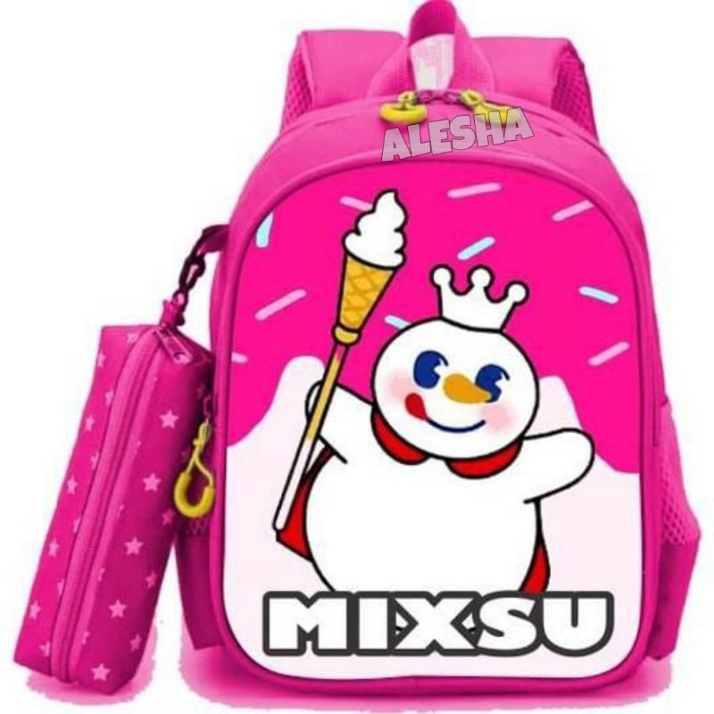 Tas mixsu/Tas sekolah anak mixue/Tas tk/Tas SD/Tas ransel anak