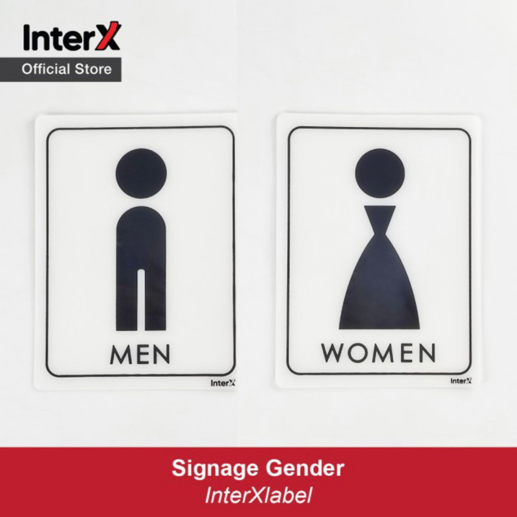 

Papan Nama Tanda Tulisan / Sign Label Gender Male atau Female Interxlabel