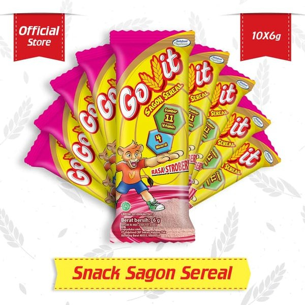 

Govit Sagon Sereal 6gr*10Sch Rasa Stroberi / Govit Strawberry Flavour