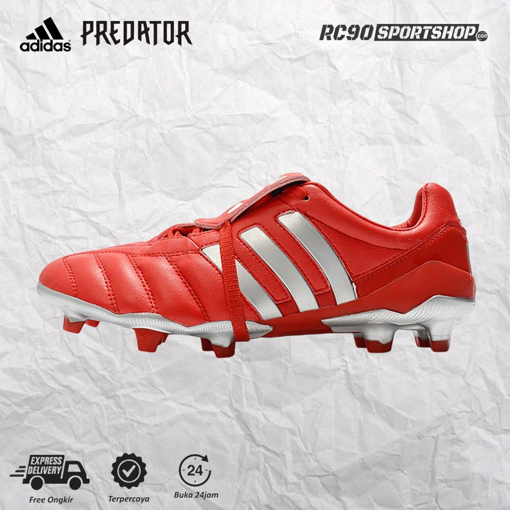 Sepatu Bola Adidas Predator Mania II  Red Silver FG