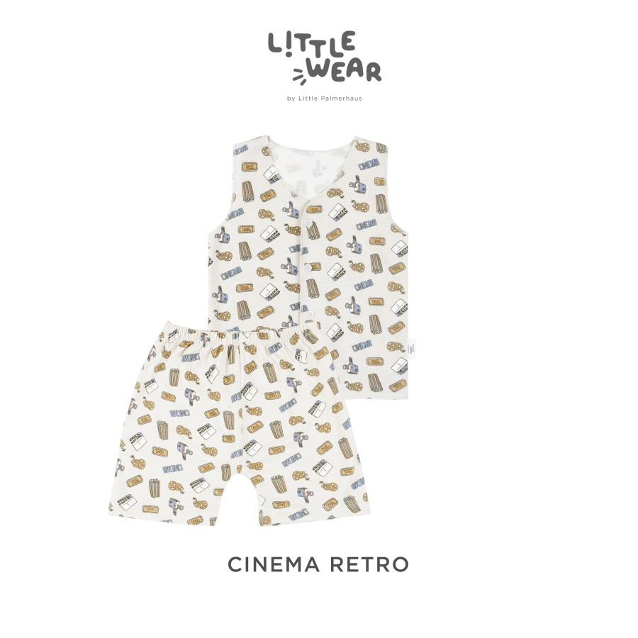 LITTLE WEAR SHORT by Little Palmerhaus-Baju bayi/setelan piyama bayi/setelan piyama kutung anak