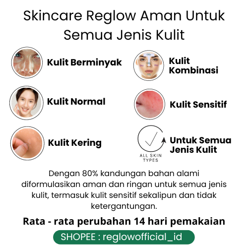 [BISA COD] REGLOW Paket Perfect Glowing Facial Wash Day Night Cream Serum Toner dr Shindy Skincare Original Official Store