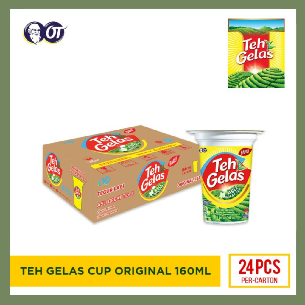 

TEH GELAS CUP ORGINAL 160ml / TEH GELAS CUP / TEH GELAS 160ml