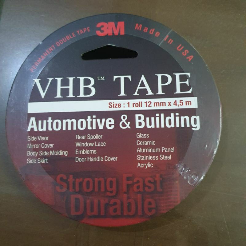 3m vhb tape 12mm x 4.5m