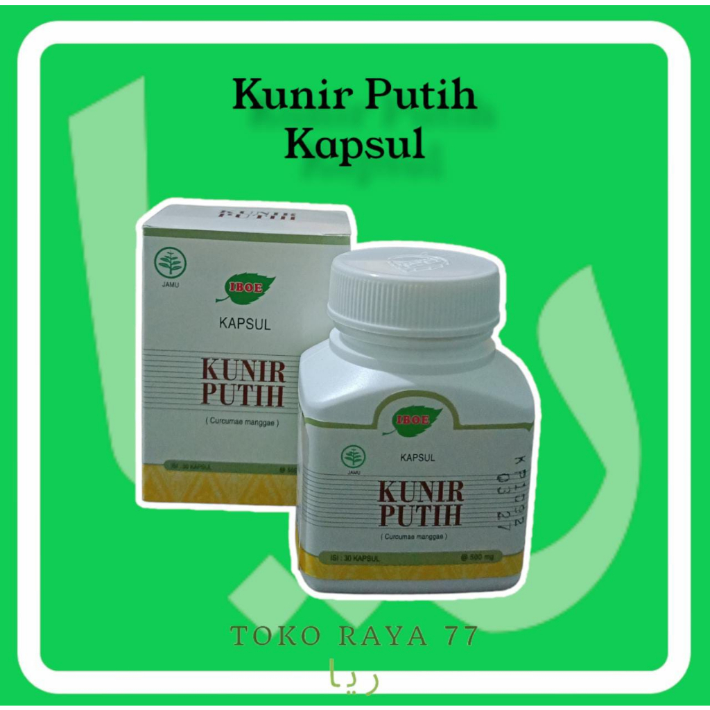 Kunir Putih Jamu IBOE Kapsul Isi 30 Butir