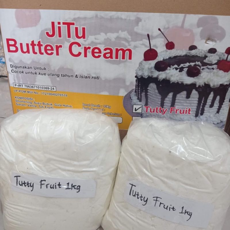 

Jitu Butter Cream Tuty Fruity Repack 250/500 gr