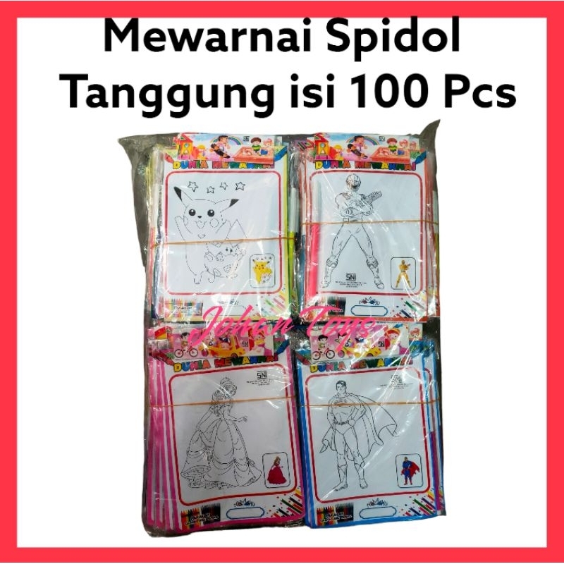 Mewarnai Spidol Tanggung isi 100 Pcs grosir