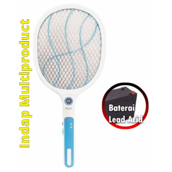 Raket Nyamuk Portable Aoki AK-883 Original Bisa di Cas
