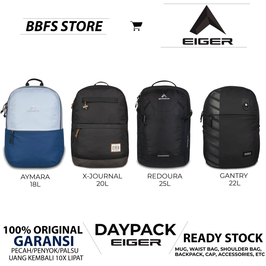 EIGER1989 DAYPACK ORIGINAL GANTRY 22L 22 DAYPACK GARANSI TAS BACKPACK