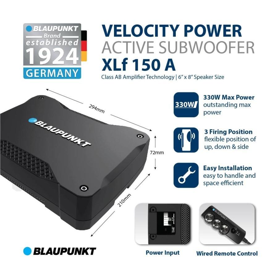 Subwoofer Kolong Blaupunkt XLf 150 A / Sub Kolong Blaupunkt 8 Inch
