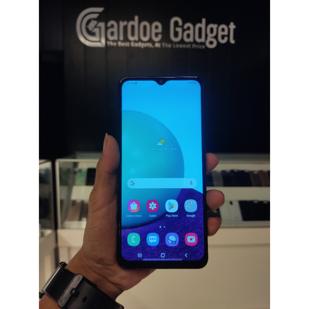 SAMSUNG GALAXY A02 3/32 SECOND RAM 3GB SEKEN  MULUS FULL SETT 98%