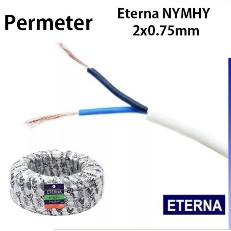 KABEL ETERNA SERABUT HYO 2X0.75 DIECER PERMETER