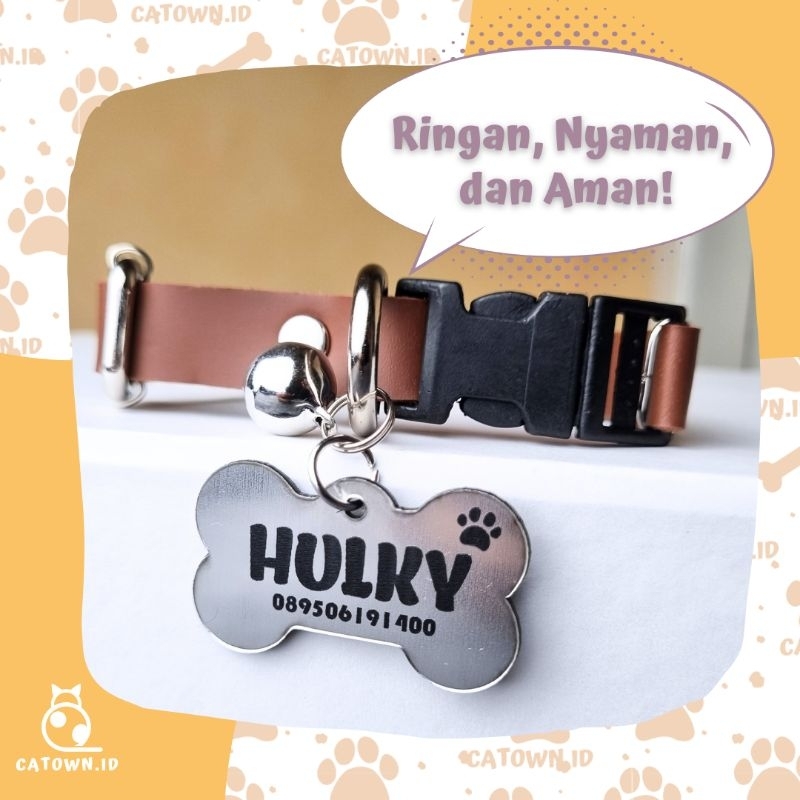 MediumD007-Kalung Anjing Ukuran Sedang Custom Nama Gratis Tulis Nama Kalung Kucing Ukuran Jumbo Maincoon Custom Ukuran Besar Harness Anjing Doggie Ukuran Medium catown.id