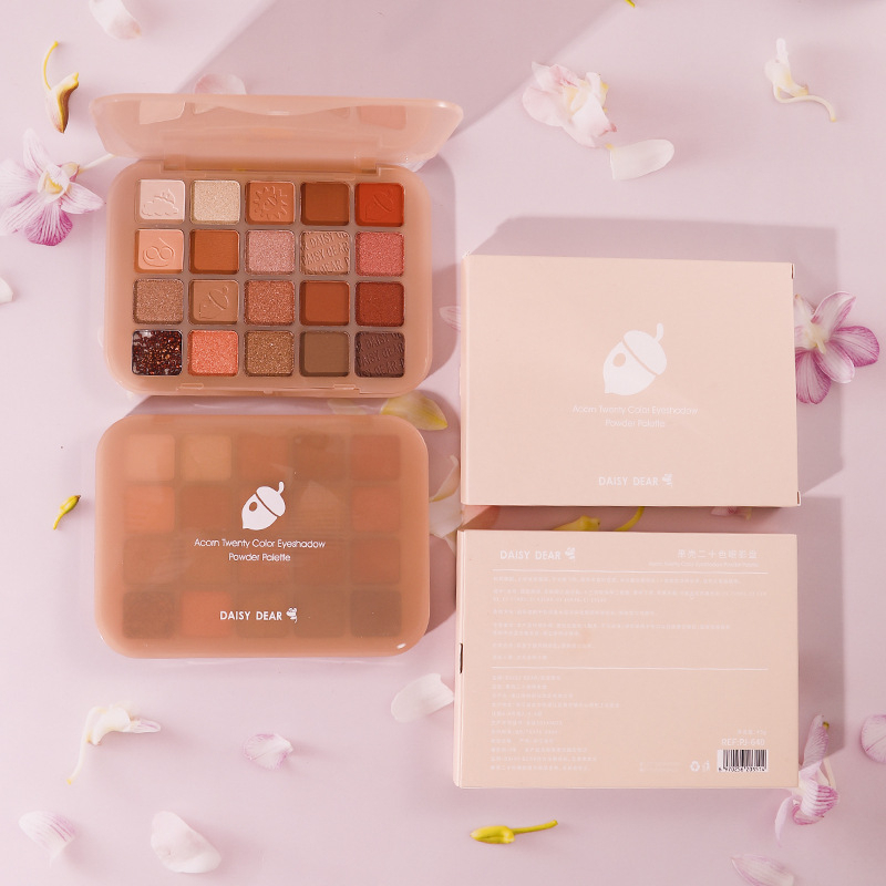 Ins eyeshadow palette net red chestnut dua belas warna eyeshadow palette parity siswa bubuk glitter setiap hari