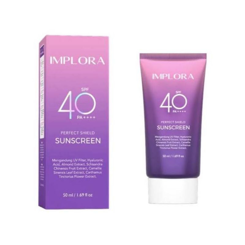 [BPOM] IMPLORA Perfect Shield Sunscreen SPF 40++ 50ml ORIGINAL!