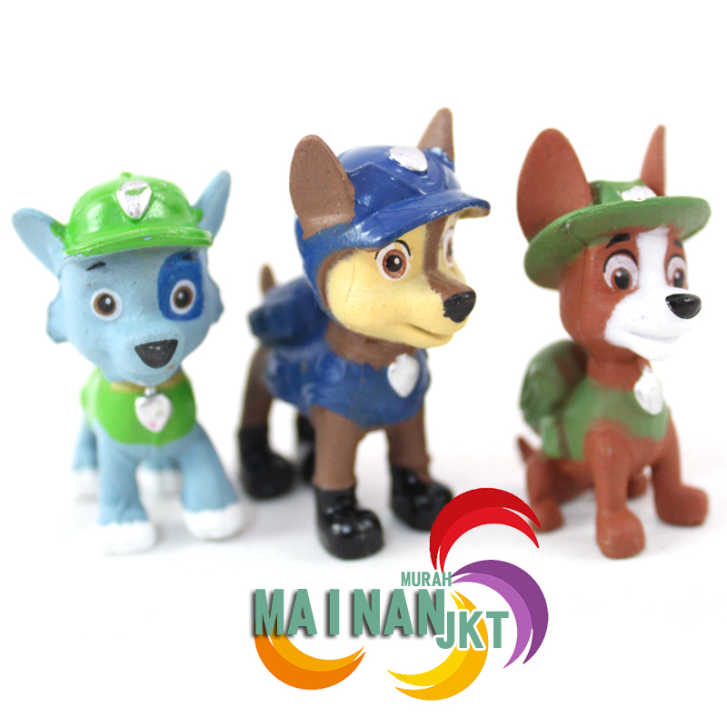 MAINANKEI MAINAN ANAK ACTION SET IBU WALI KOTA PAW FIGURE PAW PATROL SET 12 PCS MAINAN PAJANGAN MINIATUR KUE ULTAH ANAK TOPPER KUE