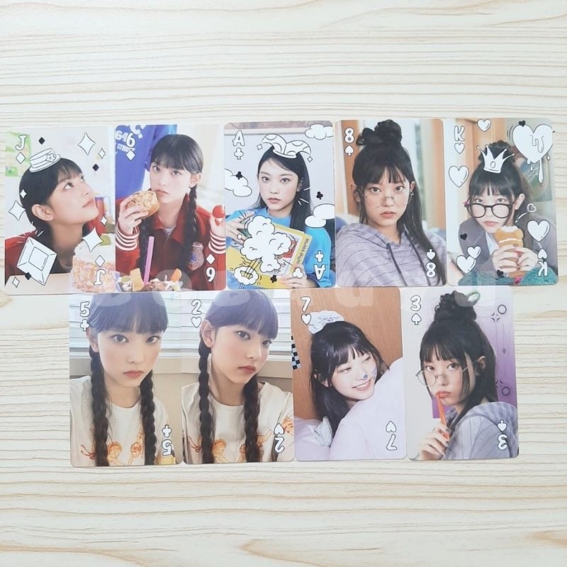 NEWJEANS NJ HAERIN SG23 SET PLAYING CARD SEASON GREETING PC PHOTOCARD CONCEPT SELCA CEMONG
