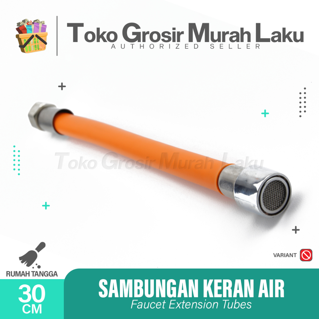 Sambungan Selang Air Flexible 30cm Penyambung Keran air 360 Derajat