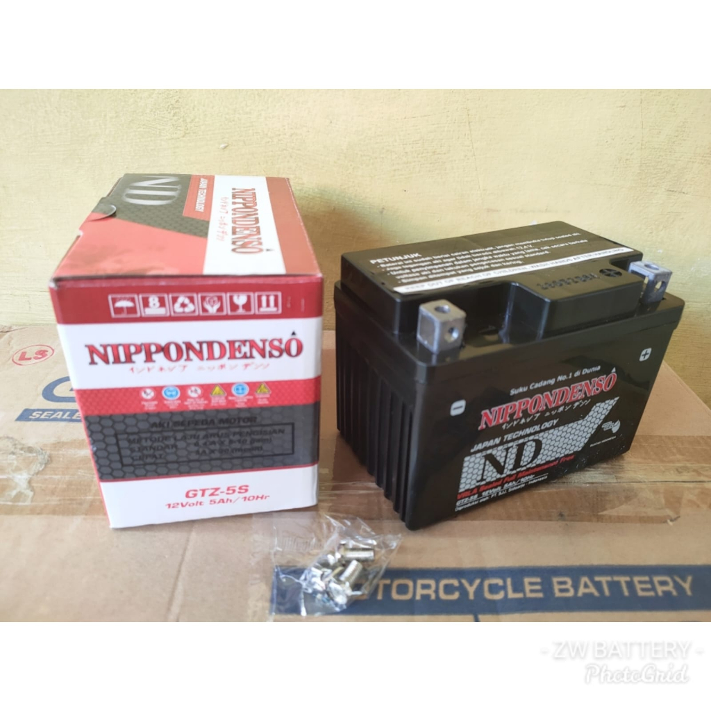 Aki Motor Xeon, Jupiter MX New, MX King, R15, Xabre, Fino, Byson GTZ5S NIPPON GEL 5 AH