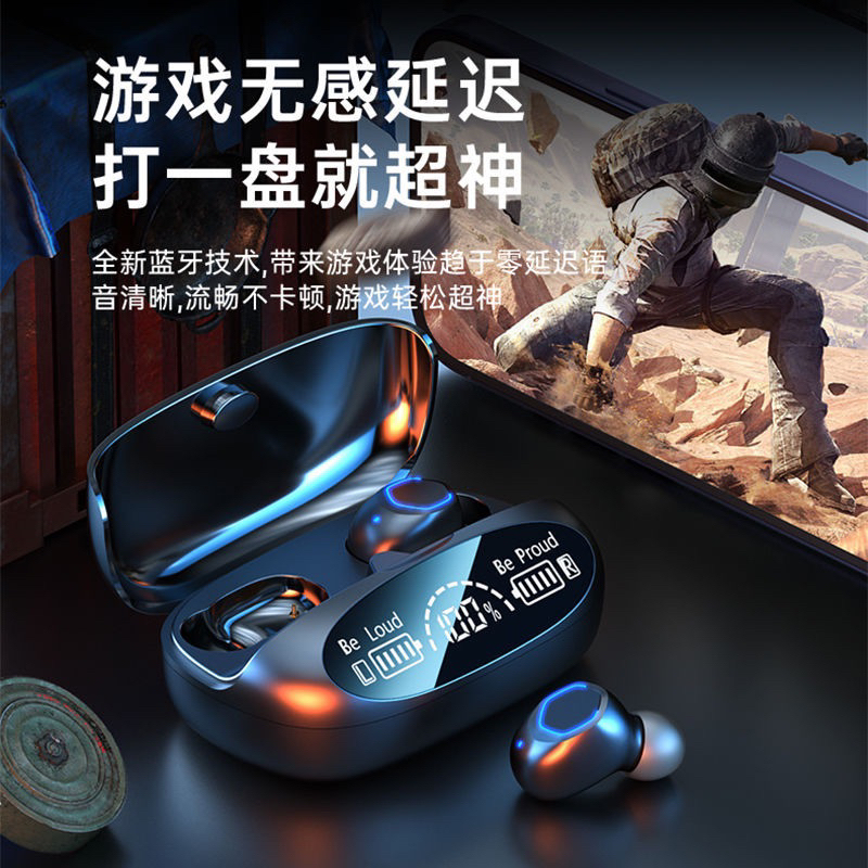 TWS M22 Headset Nirkabel Headset Gaming 9D Bluetooth Stereo dengan Earphone Mikrofon Earbud  In-Ear