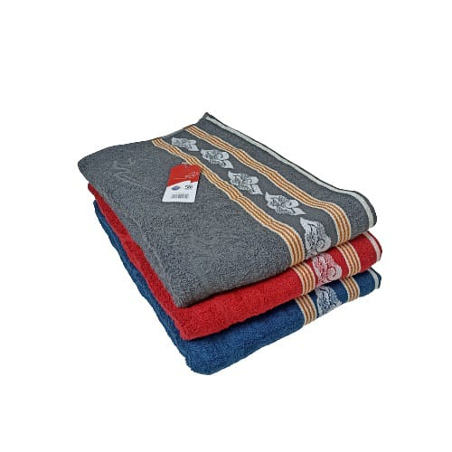 Handuk Mandi Dewasa Terry Palmer Murah / Towel Merah Putih Motif CLOUD 70x135