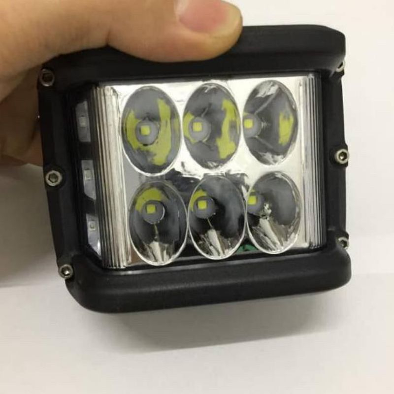 LAMPU TEMBAK / LAMPU SOROT 6 MATA LED BESAR JUMBO PLUS STROBOO/FLASH/KEDIP KIRI KANAN DAN LAMPU SENJA SUPER TERANG