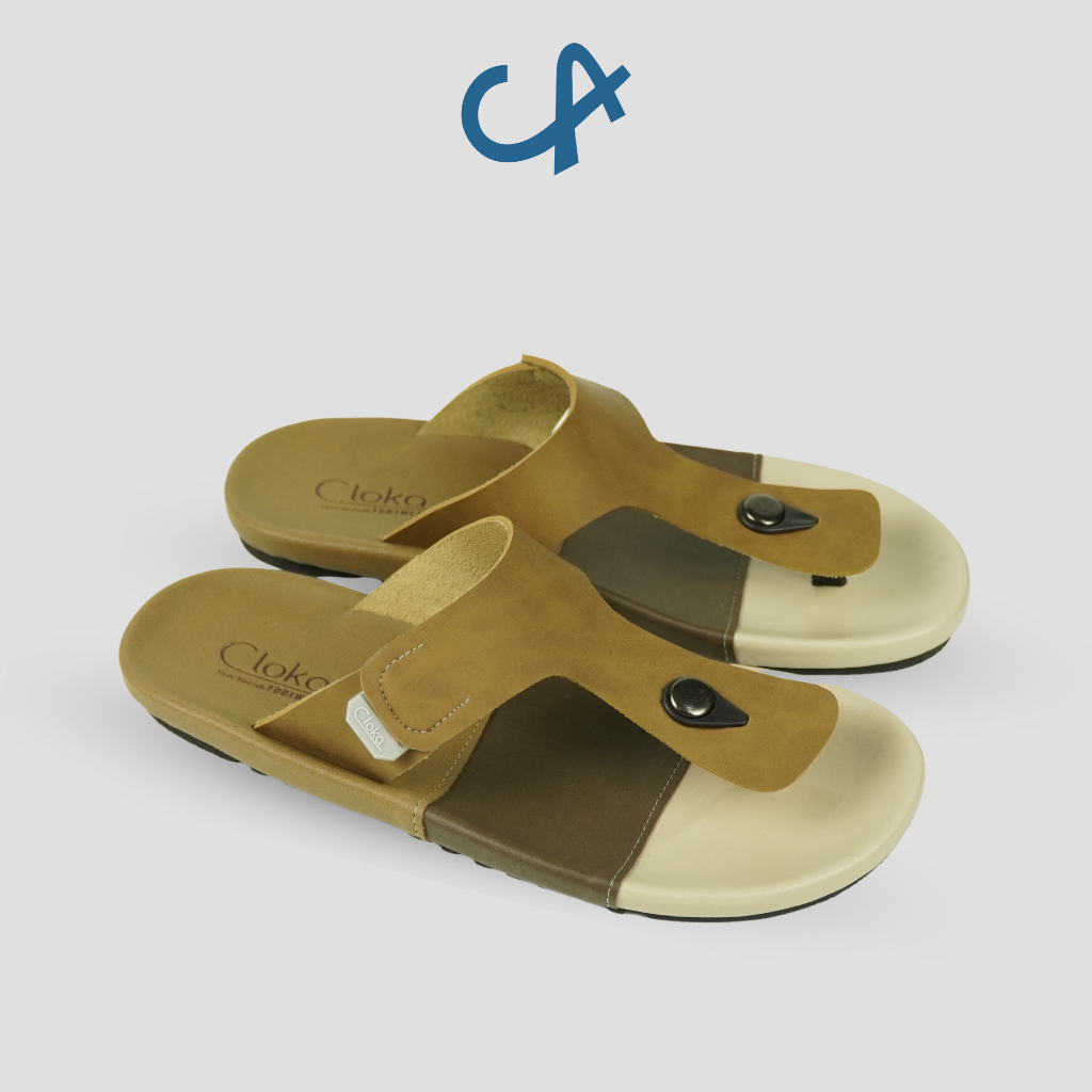 Sandal Pria Jepit KasuaL Santai Ukuran Big Size Sendal Cowok Dewasa Anti Slip Elegan Flipflops - Cloka Conte