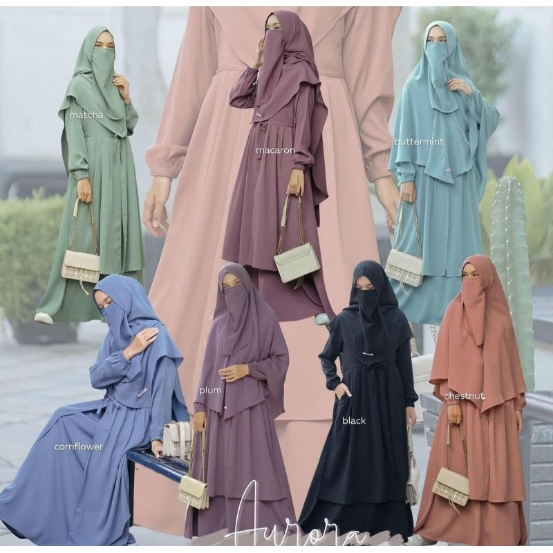 Set Gamis Syar'i Aurora By Shahia