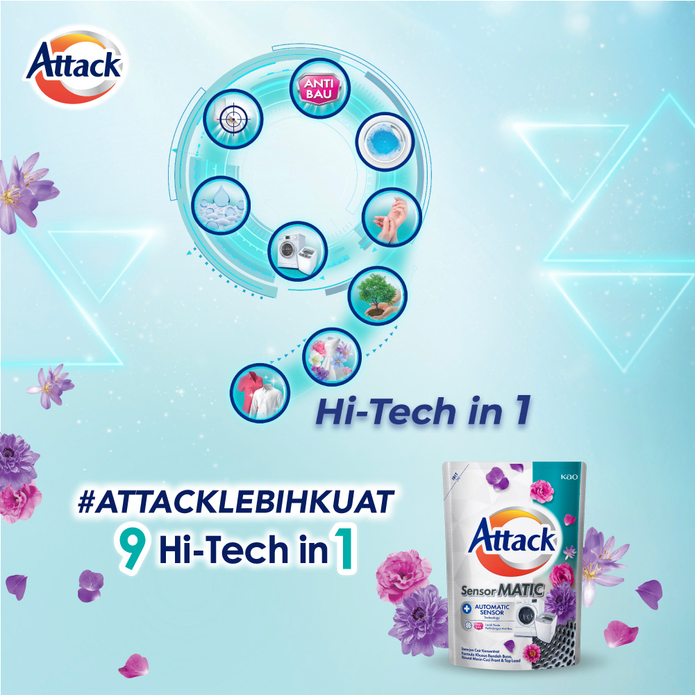 Attack Sensor Matic Deterjen Cair Semua Jenis Mesin Cuci 1200 mL