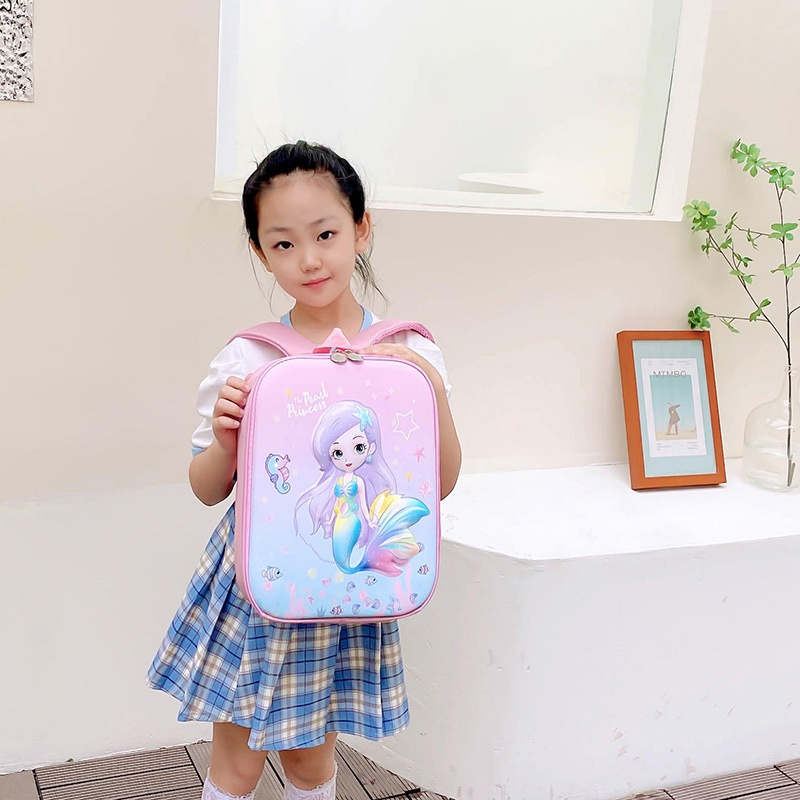 100 IMPORT Tas Sekolah Anak TK / PAUD Karakter Unicorn Putri Duyung Astronot Super Ringan Tas Ransel Timbul Anak Perempuan Laki-Laki