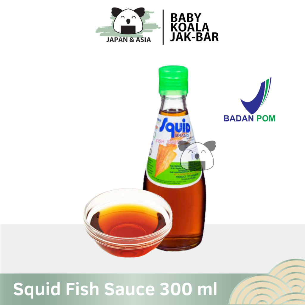 

SQUID BRAND Fish Sauce Kecap Ikan 300 ml Halal │ Saus Ikan Import Thailand..