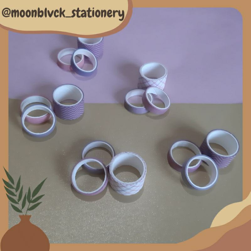 

[Washi Tape] Roll Masking Tape Set Satuan Isolasi Solatip