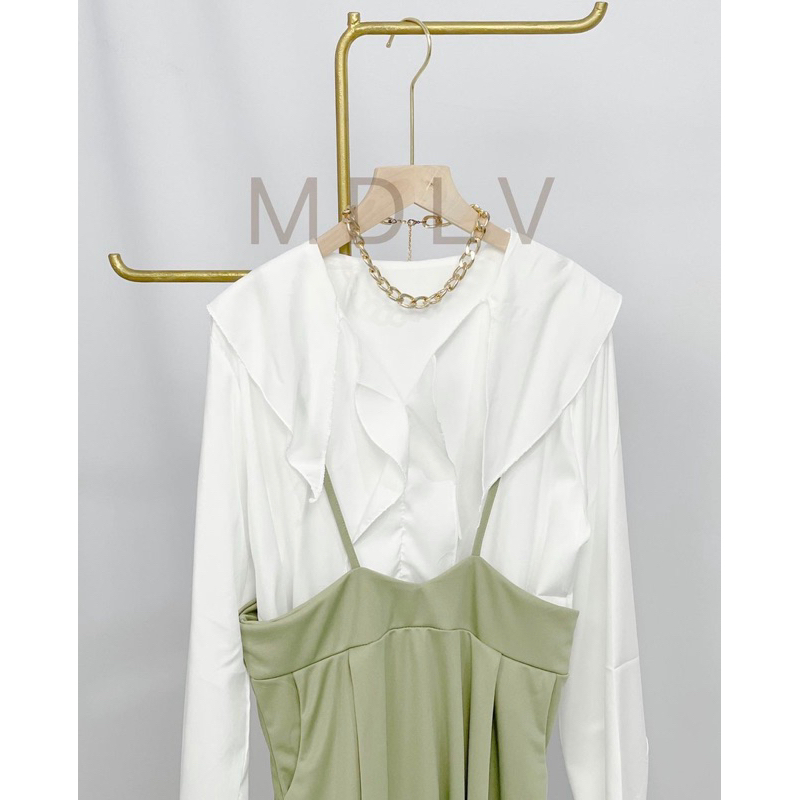 MDLV ~ 1106# Wilona Set Rok Jumper + Blouse