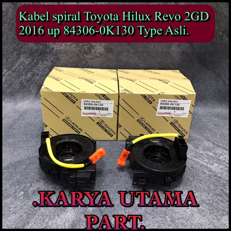 Kabel spiral toyota hilux revo asli 84306-0K130 th 2015-2021