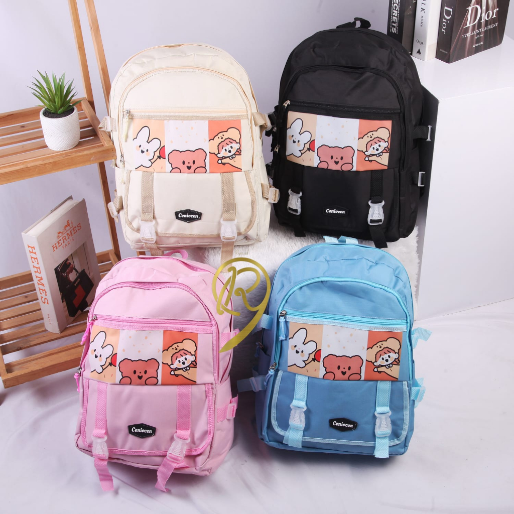 Rya.id - Tas Ransel Sekolah Anak Distro Terbaru 2023 Lagi Hits Motif Bear Kekinian Tas Punggung Anak Tas Ransel Anak Serba Guna