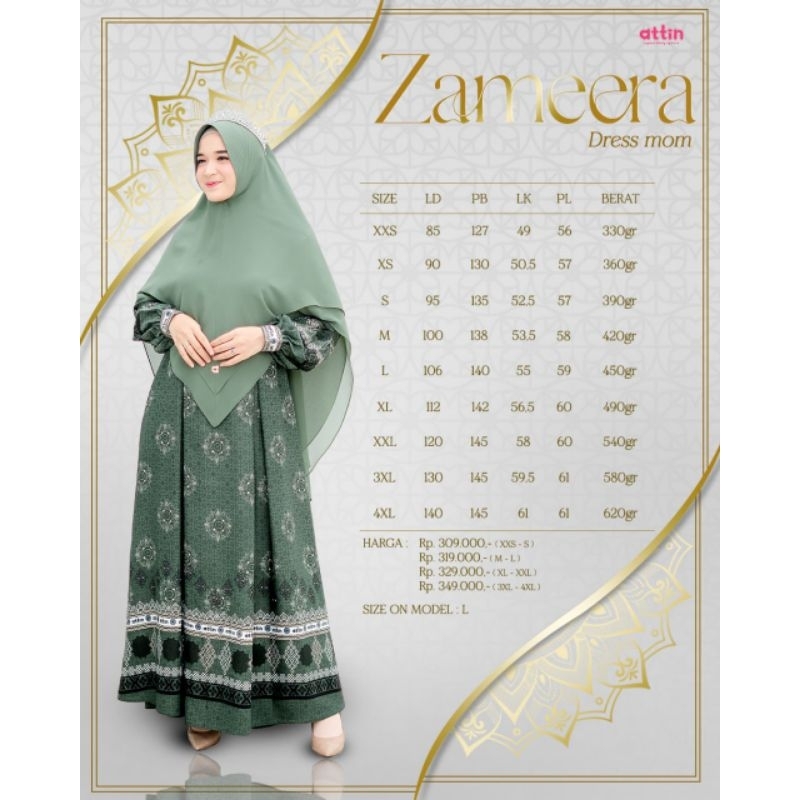 Gamis Zameera Dress By Attin