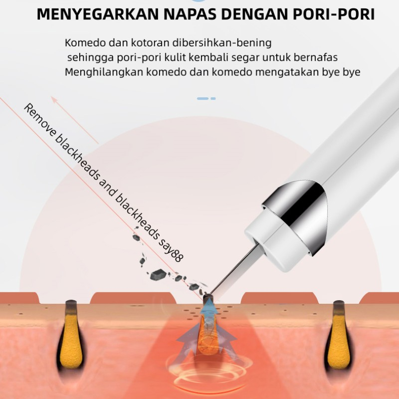 KSKIN Alat Pembersih Komedo Elektrik wajah Alat Penyedot Hidung Blackhead Remover KD8023