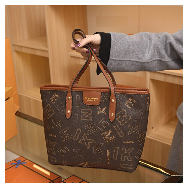 BJ65038 - COFFEE/BROWN/BEIGE  AS SLEMPANG JINJING TOTEBAG HANDBAG TAS WANITA FASHION IMPORT MODIS ELEGAN TERMURAH TERLARIS TERBARU BAGSTORE JAKARTA TAS BATAM   ZCJ5038