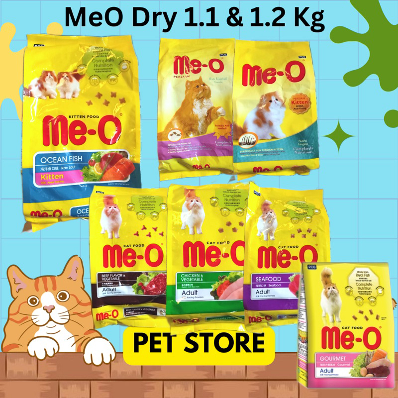 MEO FRESHPACK 1.1 &amp; 1.2KG KITTEN ADULT Makanan Kucing / Meo Dry Food