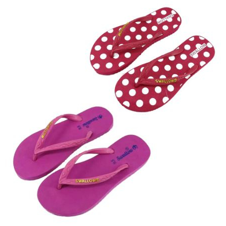 SANDAL JEPIT SWALLOW NICE POLOS, MOTIF POLKADOT - LILA JAYA
