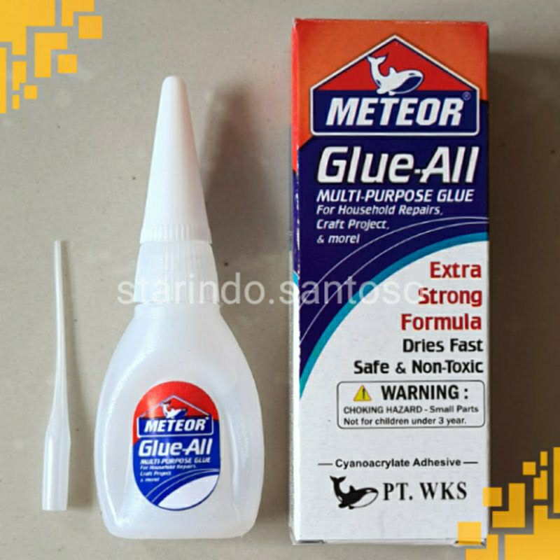 Lem korea super perekat serbaguna logam plastik pvc karet besi plat kulit kayu akrilik mika keramik meteor